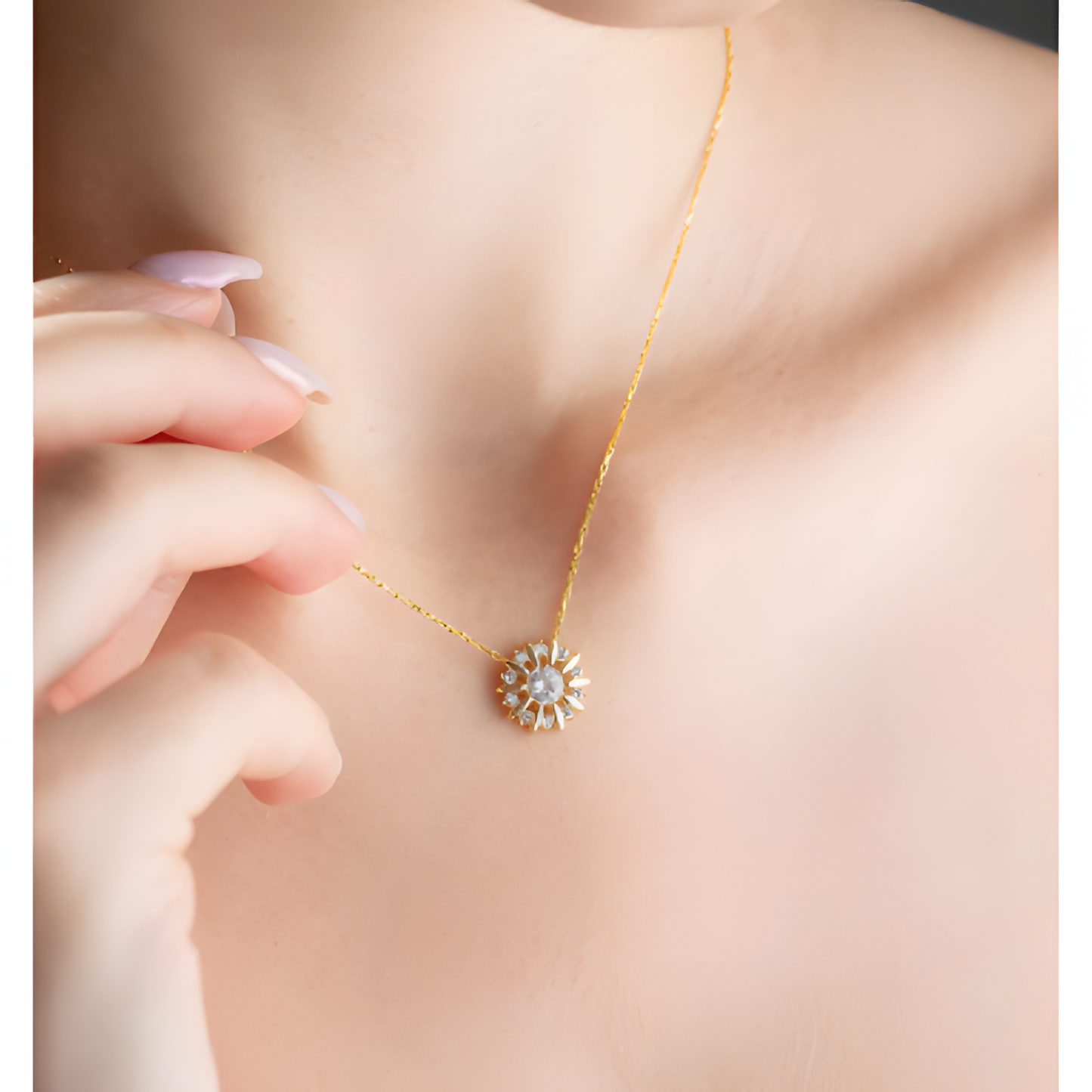 Sunflower Spirit Golden Necklace