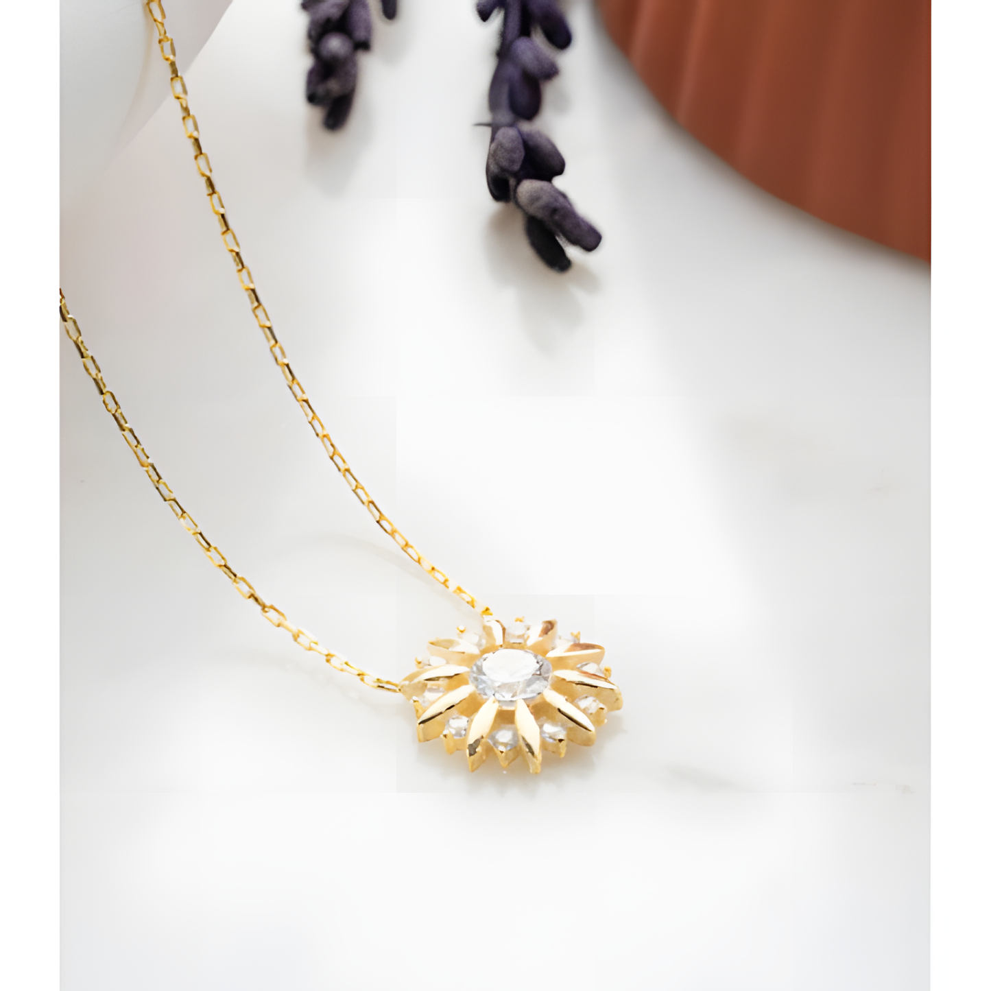 Sunflower Spirit Golden Necklace