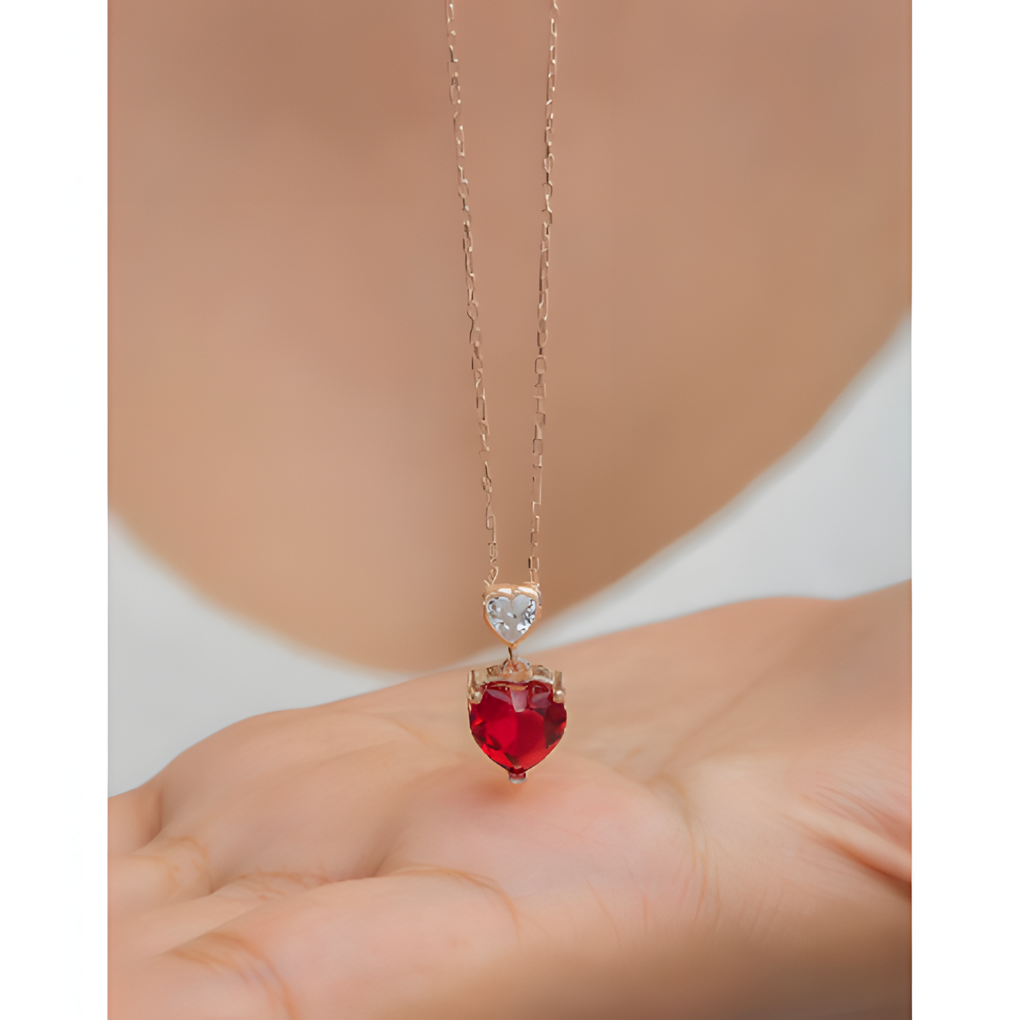 Heartfelt Charm Golden Necklace