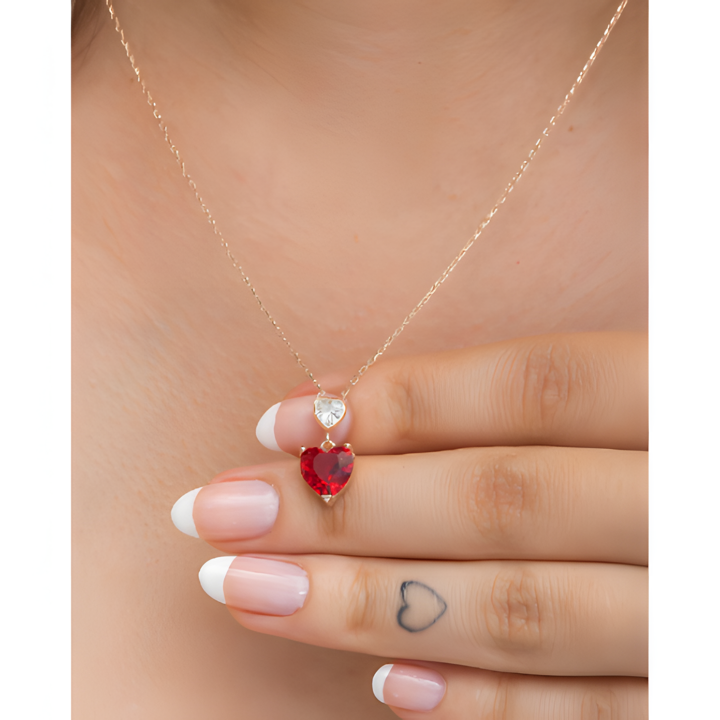 Heartfelt Charm Golden Necklace