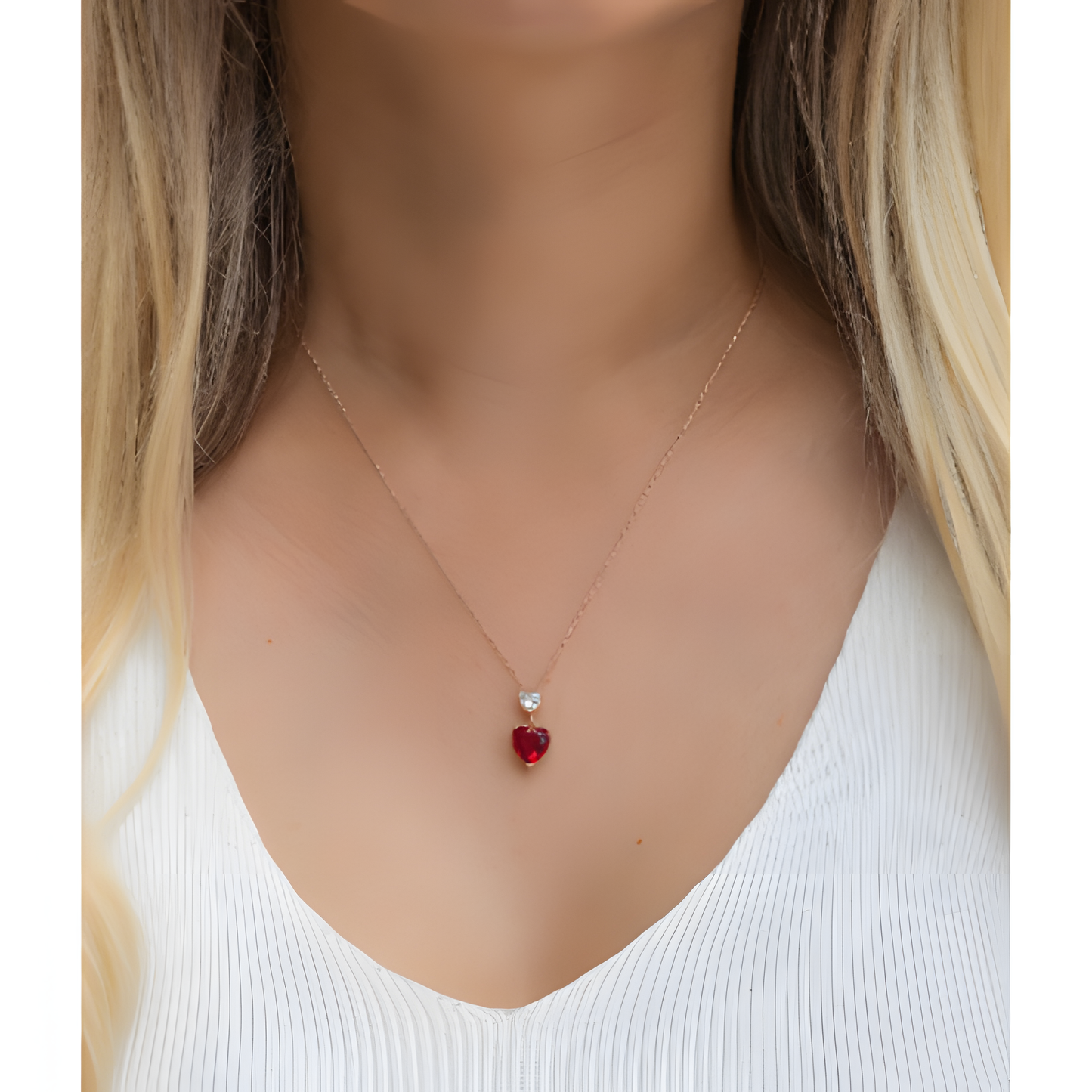 Heartfelt Charm Golden Necklace