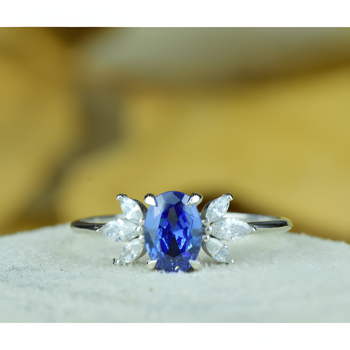 Ocean's Elegance Golden Ring