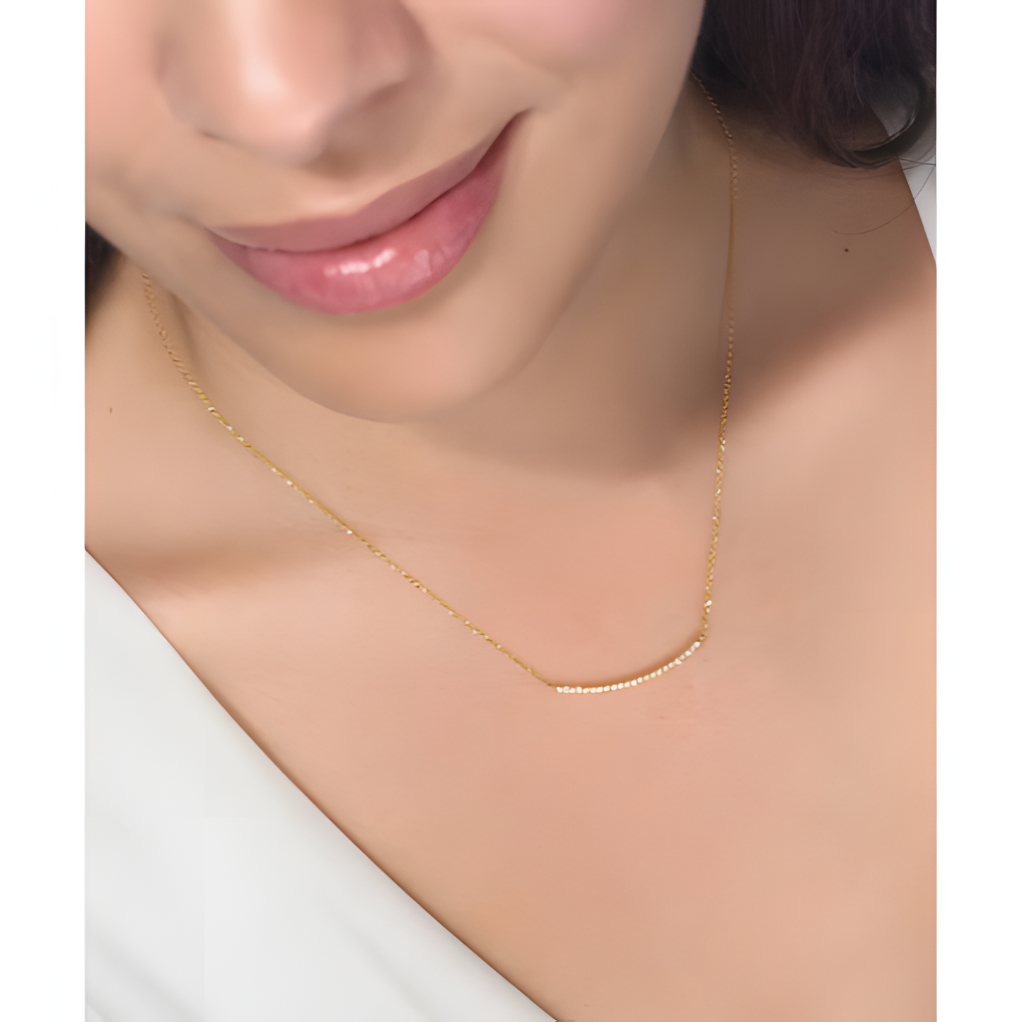 Wear Smile Golden Necklace