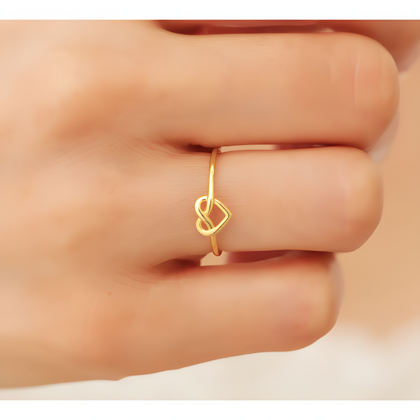 Love Bloom Knot Golden Ring