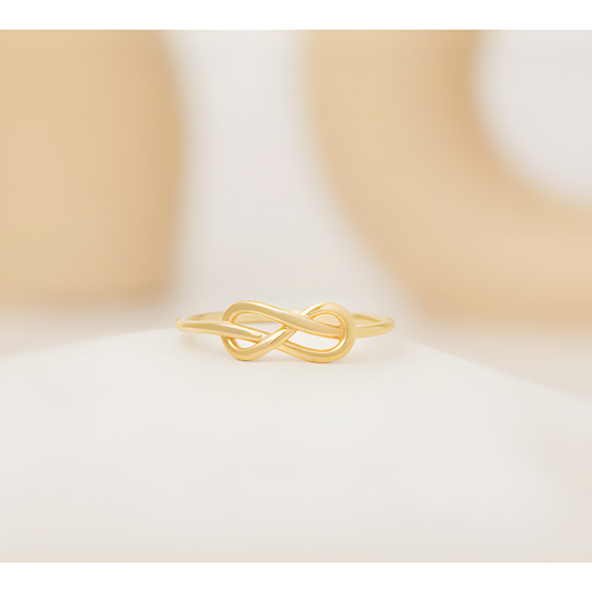 Knotting Love Golden Ring