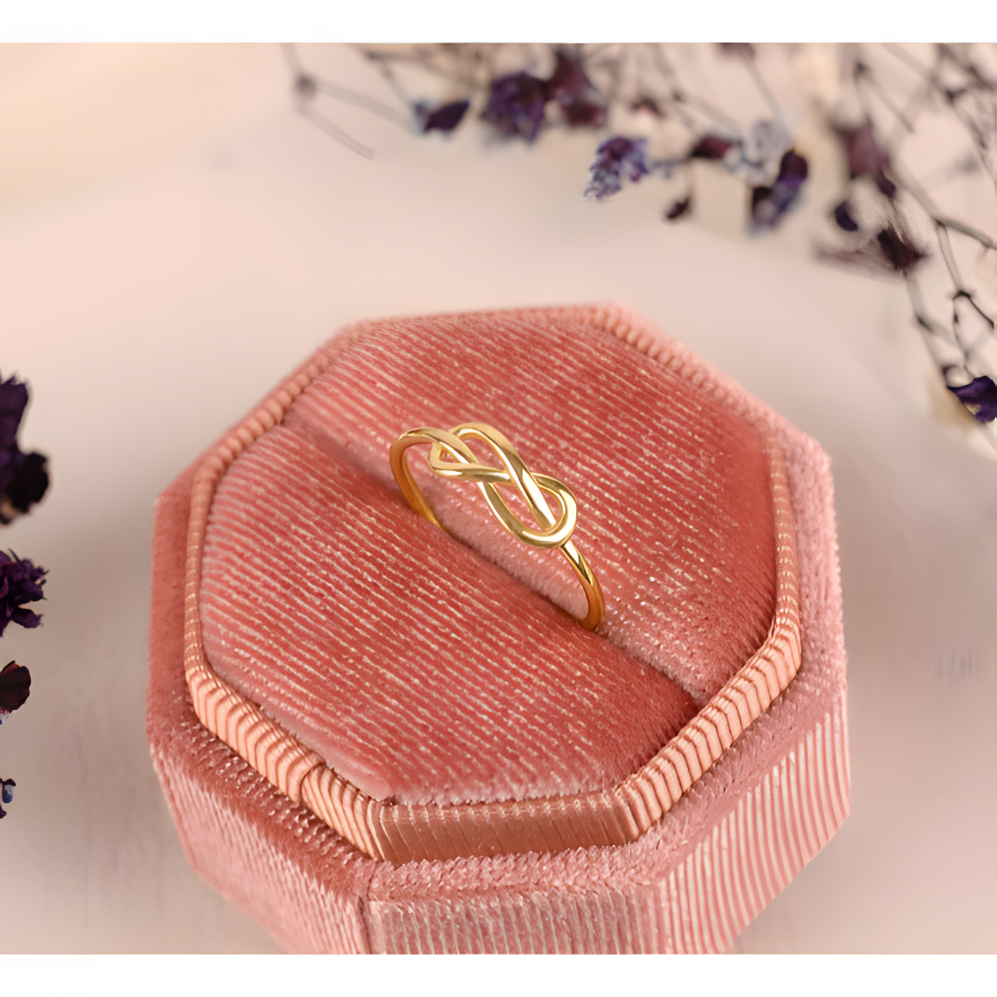 Knotting Love Golden Ring