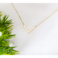 Elegant V Golden Necklace