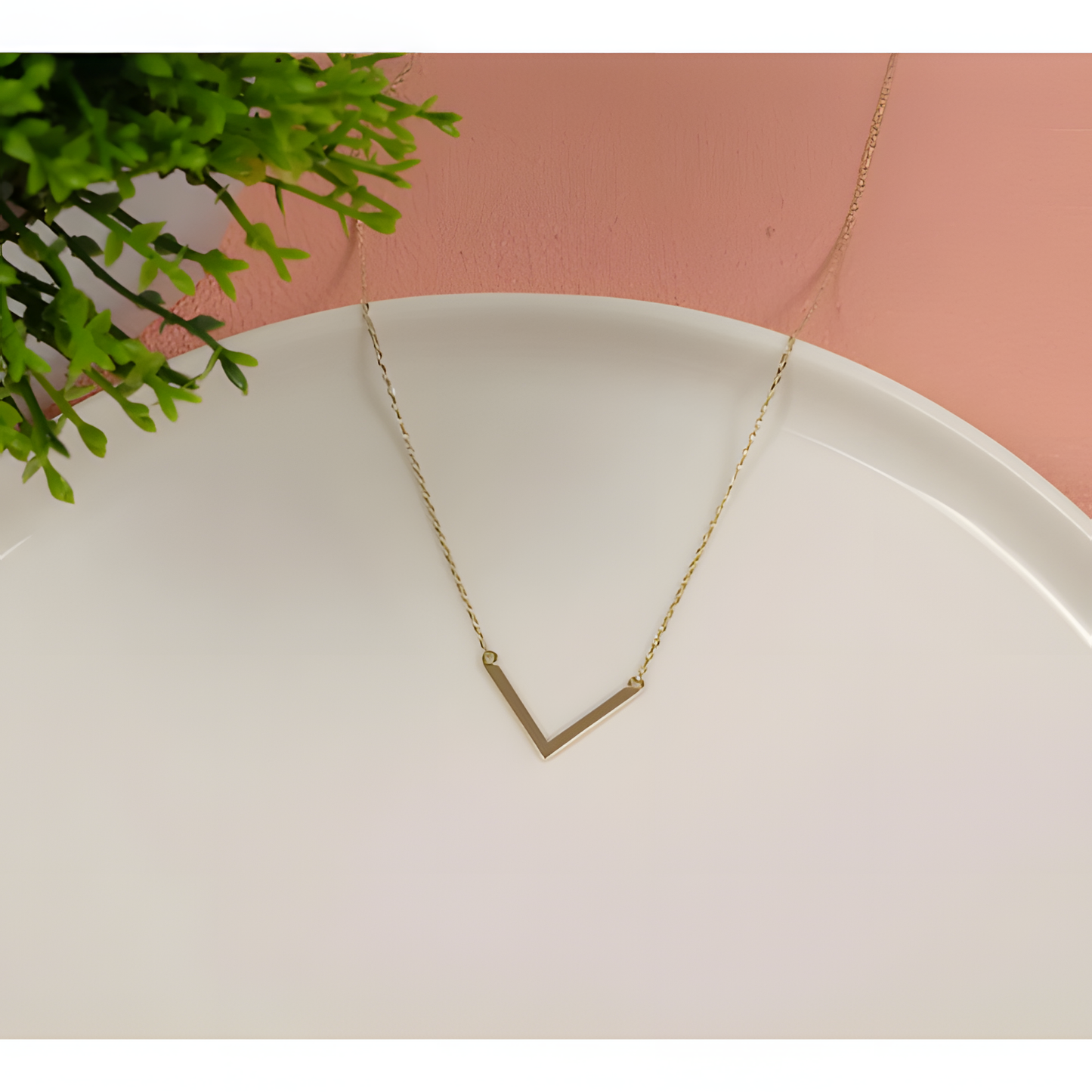 Elegant V Golden Necklace