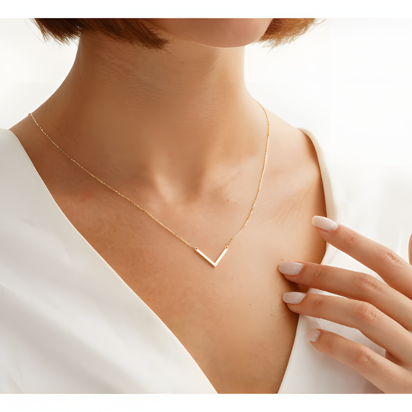 Elegant V Golden Necklace