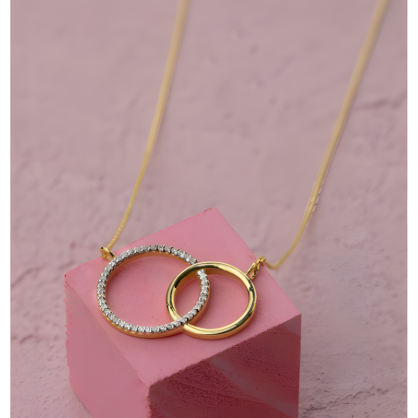 Eternal Connection of Life Golden Necklace