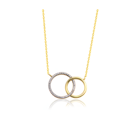 Eternal Connection of Life Golden Necklace