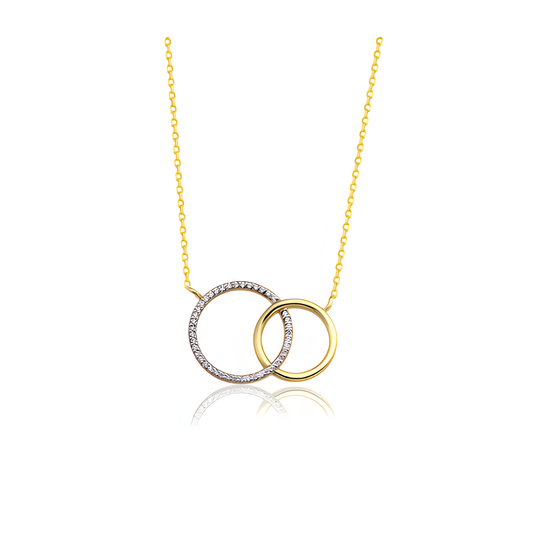 Eternal Connection of Life Golden Necklace