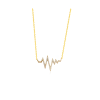 Heartbeat Harmony Affection Golden Necklace