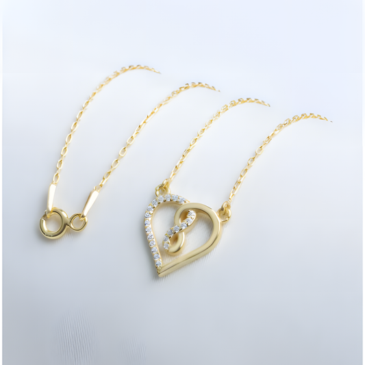 Love Till Infinity Golden Necklace