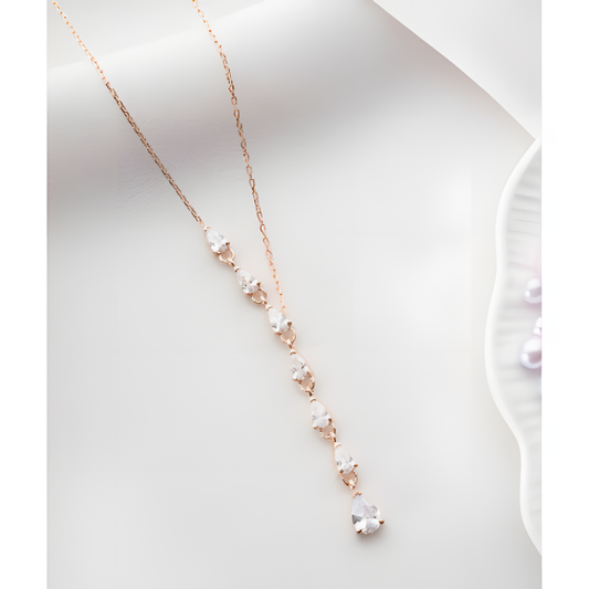 Elegant Tears Golden Necklace